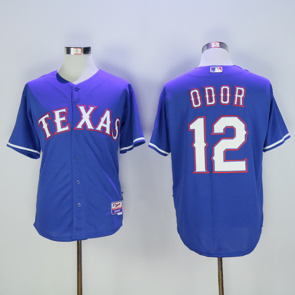 Men Texas Rangers #12 Odor Blue MLB Jerseys